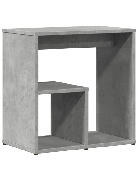 Tavolino Grigio Cemento 50x30x50 cm in Legno Multistrato
