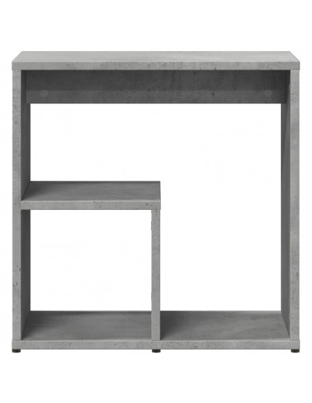 Tavolino Grigio Cemento 50x30x50 cm in Legno Multistrato