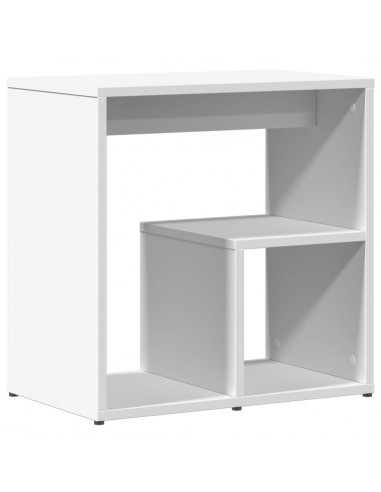 Tavolini Bianchi 2 pz 50x30x50 cm in Legno Multistrato