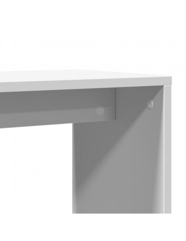 Tavolini Bianchi 2 pz 50x30x50 cm in Legno Multistrato