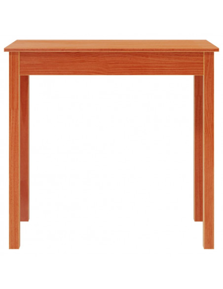 Tavolo Consolle Marrone Cera 80x40x75cm Legno Massello di Pino