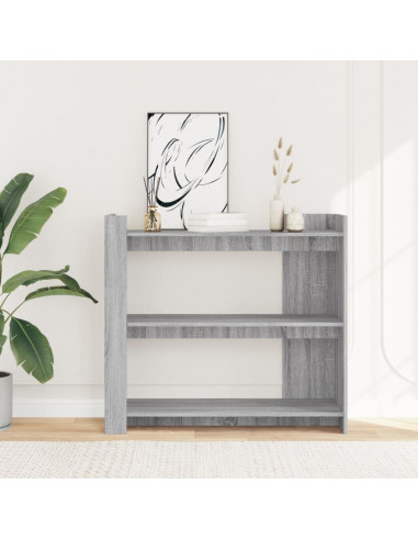 Tavolo Consolle Grigio Sonoma 100x35x90 cm in Legno Multistrato