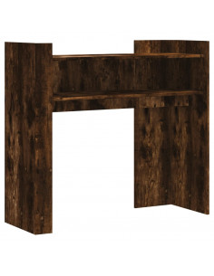 Tavolino Consolle Rovere Fumo 100x35x90 cm in Legno Multistrato 2
