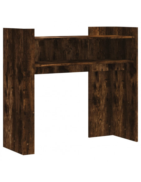 Tavolino Consolle Rovere Fumo 100x35x90 cm in Legno Multistrato