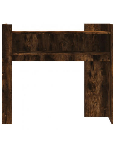 Tavolino Consolle Rovere Fumo 100x35x90 cm in Legno Multistrato