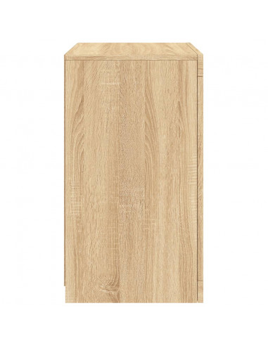 Armadietti con Luci LED 2pz Rovere Sonoma in Legno Multistrato