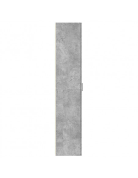 Credenza Grigio Cemento 60x35x180 cm in Legno Multistrato