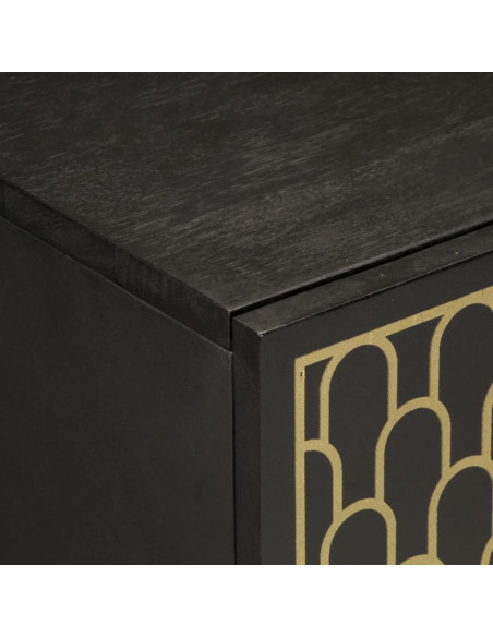 Credenza 60x33x75 cm in Legno Massello di Mango