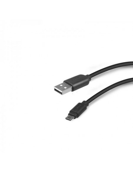 SBS Cavo dati USB 2.0 a MICRO USB, Spiralato 1m, Nero