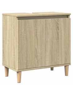 Mobile Lavabo Rovere Sonoma 58x33x60 cm in Legno Multistrato 2