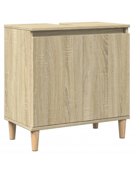 Mobile Lavabo Rovere Sonoma 58x33x60 cm in Legno Multistrato