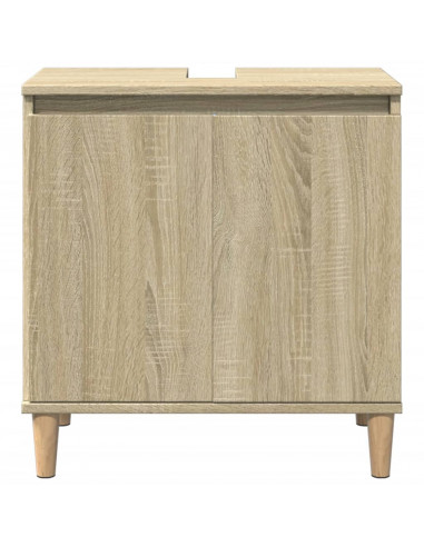 Mobile Lavabo Rovere Sonoma 58x33x60 cm in Legno Multistrato