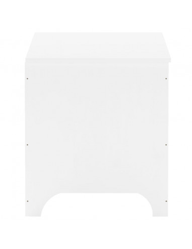 Contenitore con Coperchio RANA Bianco 80x49x54 cm Massello Pino