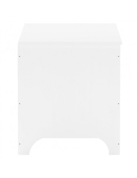 Contenitore con Coperchio RANA Bianco 80x49x54 cm Massello Pino