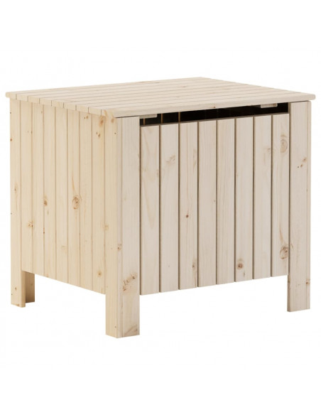 Contenitore con Coperchio RANA 60x49x54 cm Legno Massello Pino