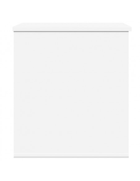 Contenitore Portaoggetti Bianco 60x42x46 cm Legno Multistrato