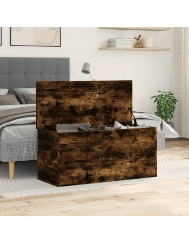 Contenitore Rovere Fumo 100x42x46 cm Legno Multistrato