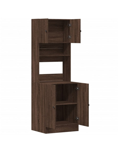 Mobile da Cucina Rovere Marrone 60x50x180 cm Legno Multistrato