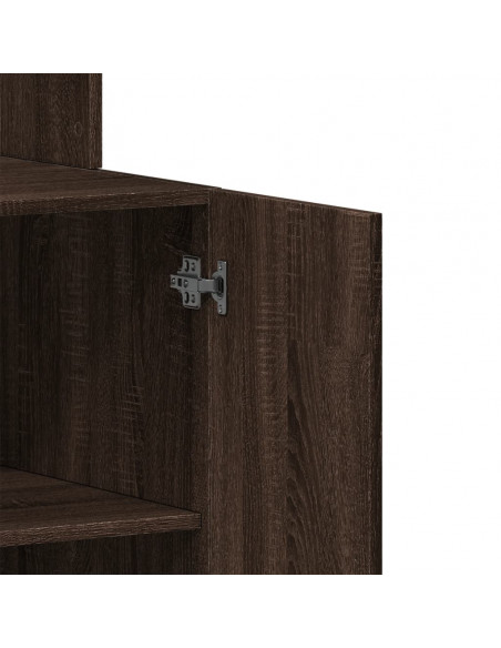 Mobile da Cucina Rovere Marrone 60x50x180 cm Legno Multistrato