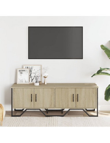 Mobile TV Rovere Sonoma 122x34x41 cm in Legno Multistrato