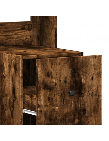 Mobile da Cucina Rovere Fumo 35x50x180 cm Legno Multistrato