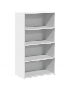 Credenza Bianca 70x41x124 cm in Legno Multistrato 2