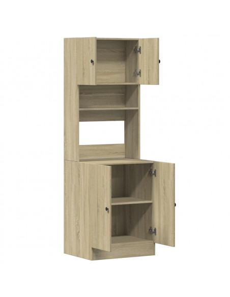 Mobile da Cucina Rovere Sonoma 60x50x180 cm Legno Multistrato