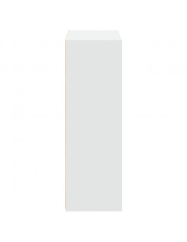 Credenza Bianca 70x41x124 cm in Legno Multistrato