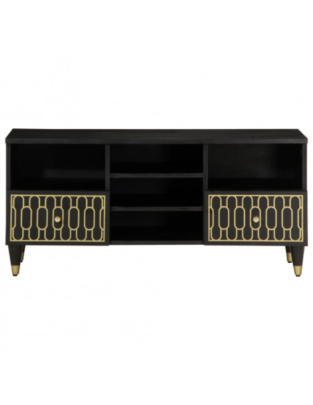 Mobile Porta TV 100x33x46 cm in Legno Massello di Mango
