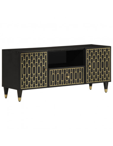 Mobile Porta TV 105x33x46cm in Legno Massello di Mango