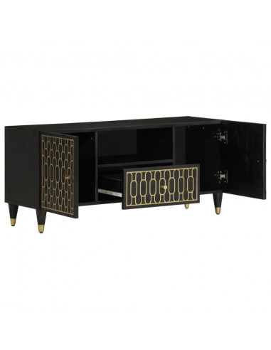 Mobile Porta TV 105x33x46cm in Legno Massello di Mango