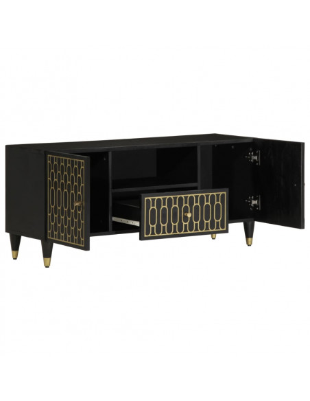 Mobile Porta TV 105x33x46cm in Legno Massello di Mango