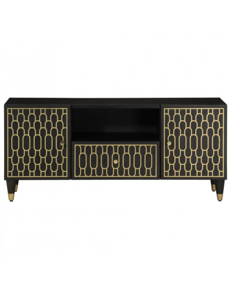 Mobile Porta TV 105x33x46cm in Legno Massello di Mango