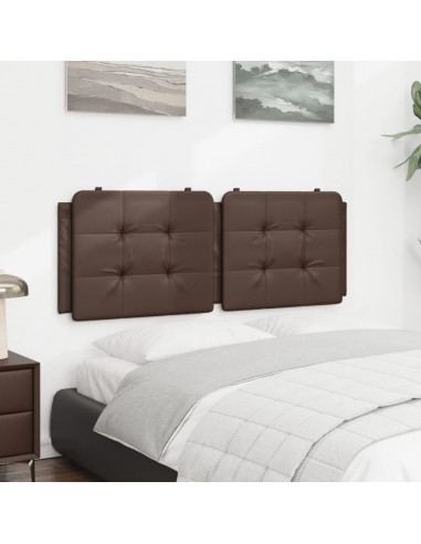 Cuscino Testiera Marrone 120 cm in Similpelle