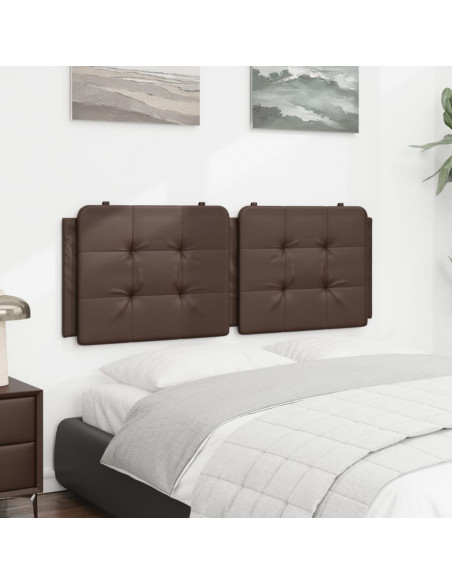 Cuscino Testiera Marrone 120 cm in Similpelle