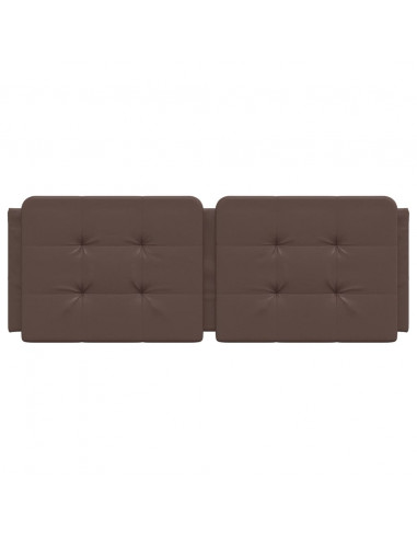 Cuscino Testiera Marrone 120 cm in Similpelle