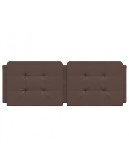Cuscino Testiera Marrone 120 cm in Similpelle