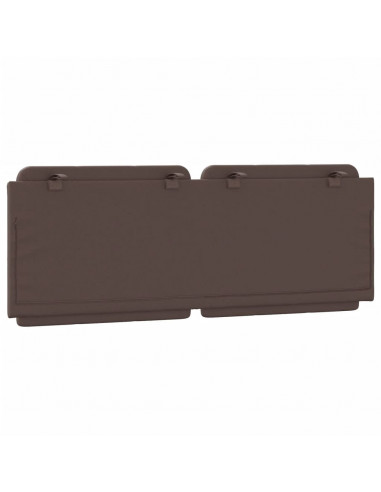 Cuscino Testiera Marrone 120 cm in Similpelle