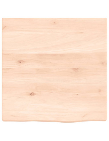 Piano Bagno 40x40x2 cm in Legno Massello Non Trattato