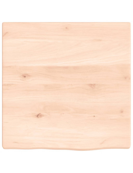 Piano Bagno 40x40x2 cm in Legno Massello Non Trattato