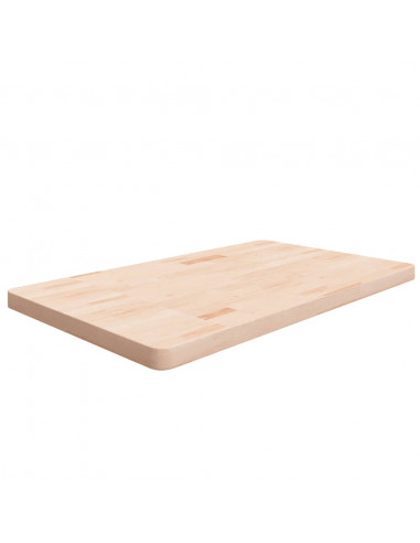 Piano Bagno 100x60x4 cm in Legno Massello Non Trattato