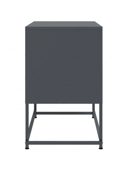 Mobile TV Antracite 68,5x39x60,5 cm in Acciaio