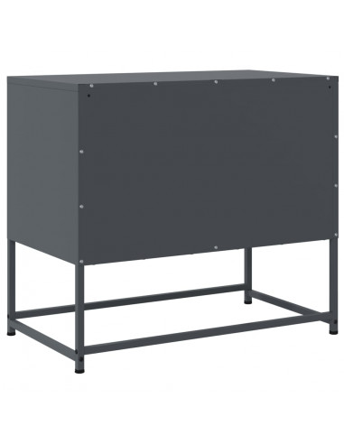 Mobile TV Antracite 68,5x39x60,5 cm in Acciaio