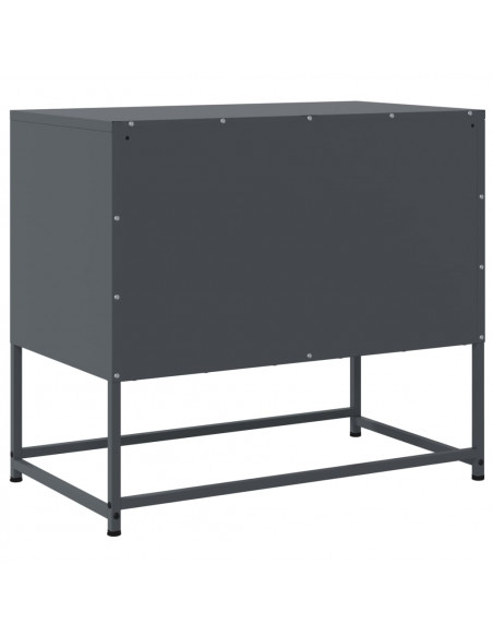 Mobile TV Antracite 68,5x39x60,5 cm in Acciaio