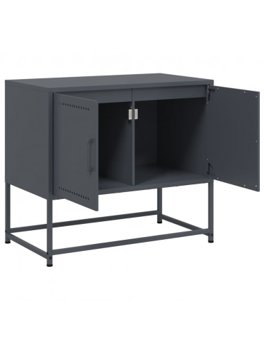 Mobile TV Antracite 68,5x39x60,5 cm in Acciaio