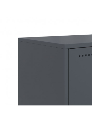 Mobile TV Antracite 68,5x39x60,5 cm in Acciaio