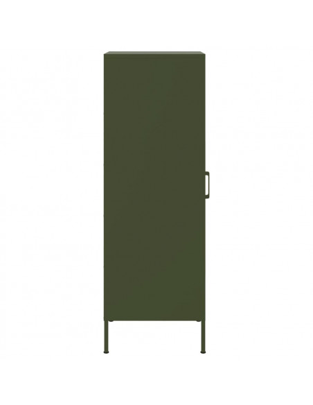 Credenza Verde Oliva 36x39x113 cm in Acciaio