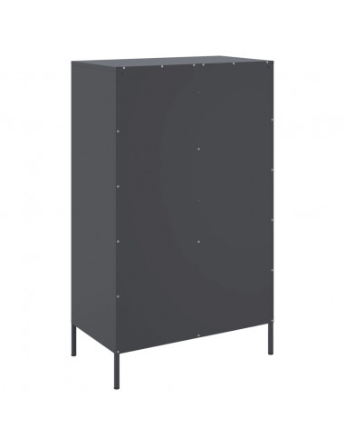 Credenza Antracite 68x39x113 cm in Acciaio