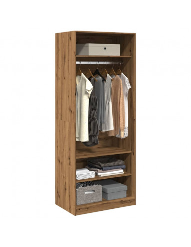 Armadio Rovere Artigianale 80x50x200 cm in Legno Multistrato