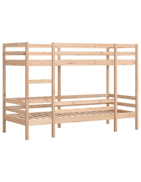Letto a Castello 90x200 cm in Legno Massello di Pino